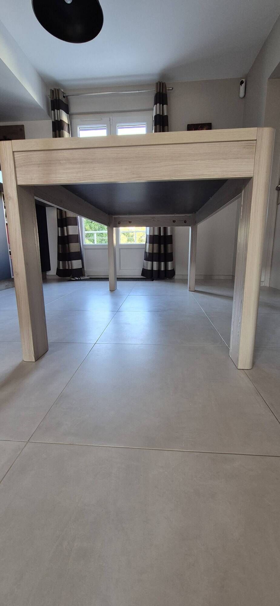 Contemporary minimalist dining table