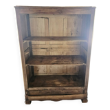 Large antique wooden kitchen furniture – bookshelf / crockery cabinet