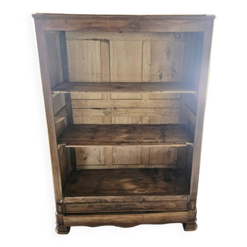 Large antique kitchen furniture made of solid wood – bookshelf / crockery cabinet