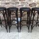 Suite of 4 bar stools