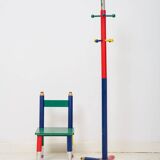 Ensemble portemanteau et chaise Pierre Sala, 1980