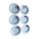 6 flat plates porcelain from Gien