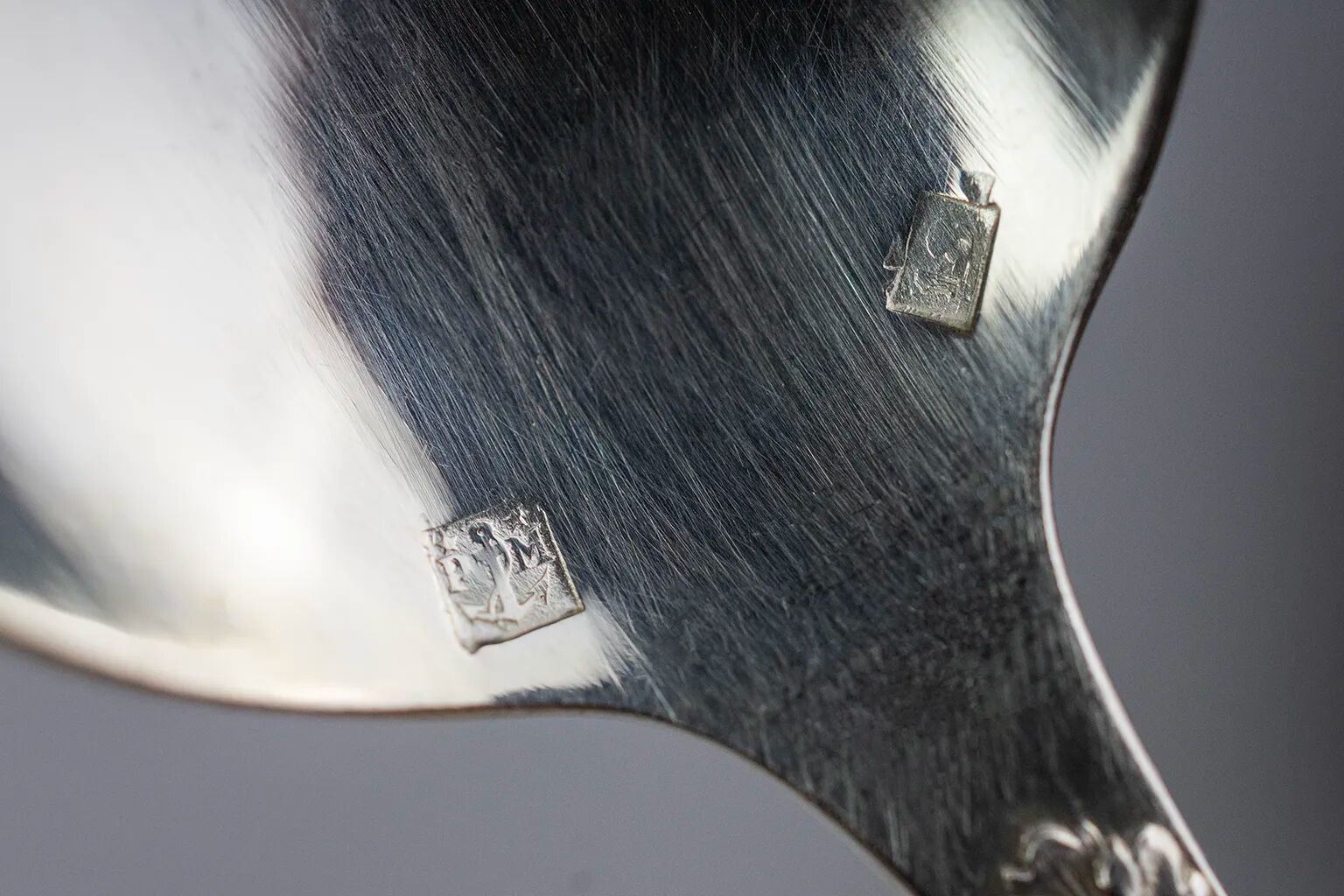 Box of 11 small spoons in Marly style CL in silver-plated metal – late 19th century