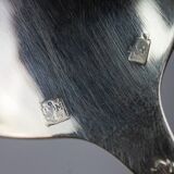 Box of 11 small spoons in Marly style CL in silver-plated metal – late 19th century