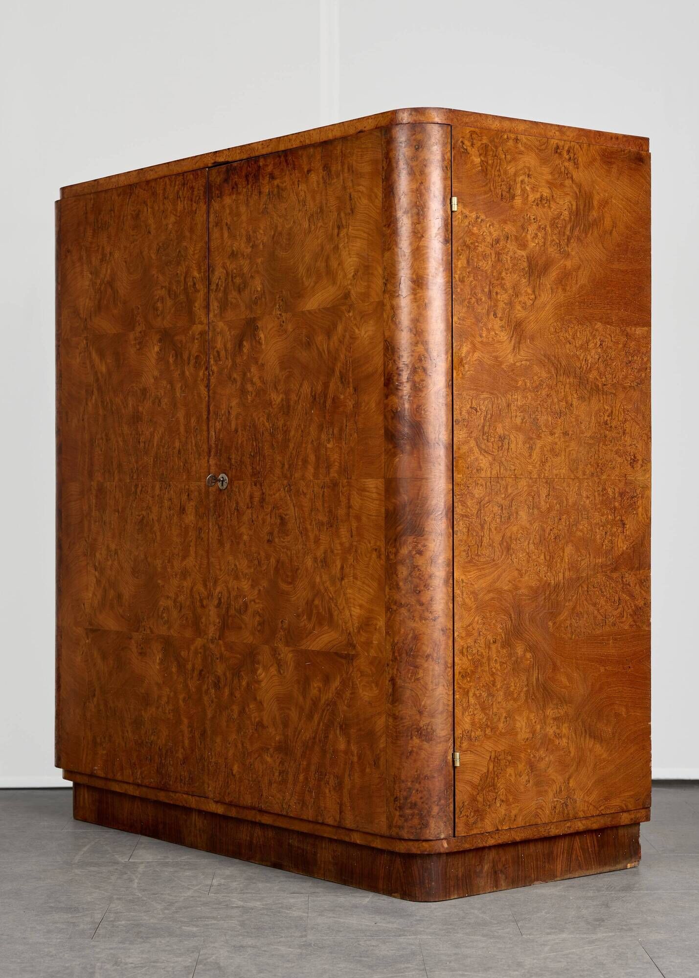 Art Déco Wardrobe by Jindřich Halabala for UP Závody, 1950s, Czechoslovakia