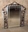Art Deco trumeau mirror in steel