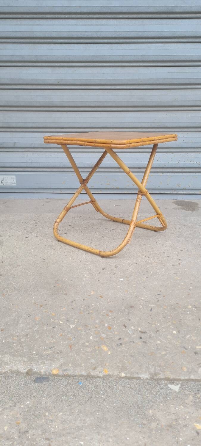 Rattan bedside table 1960