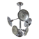 Esperia chandelier 1970s, chrome and Murano glass, 6 arms adjustable