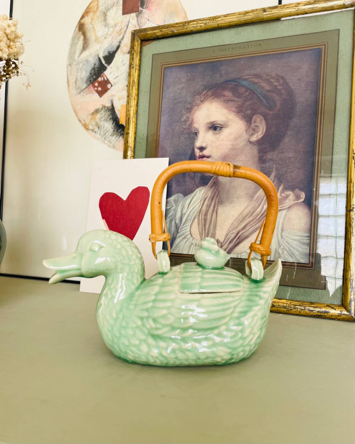 Vintage duck teapot