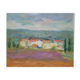 Painting by Nagao Usui "The Houses"