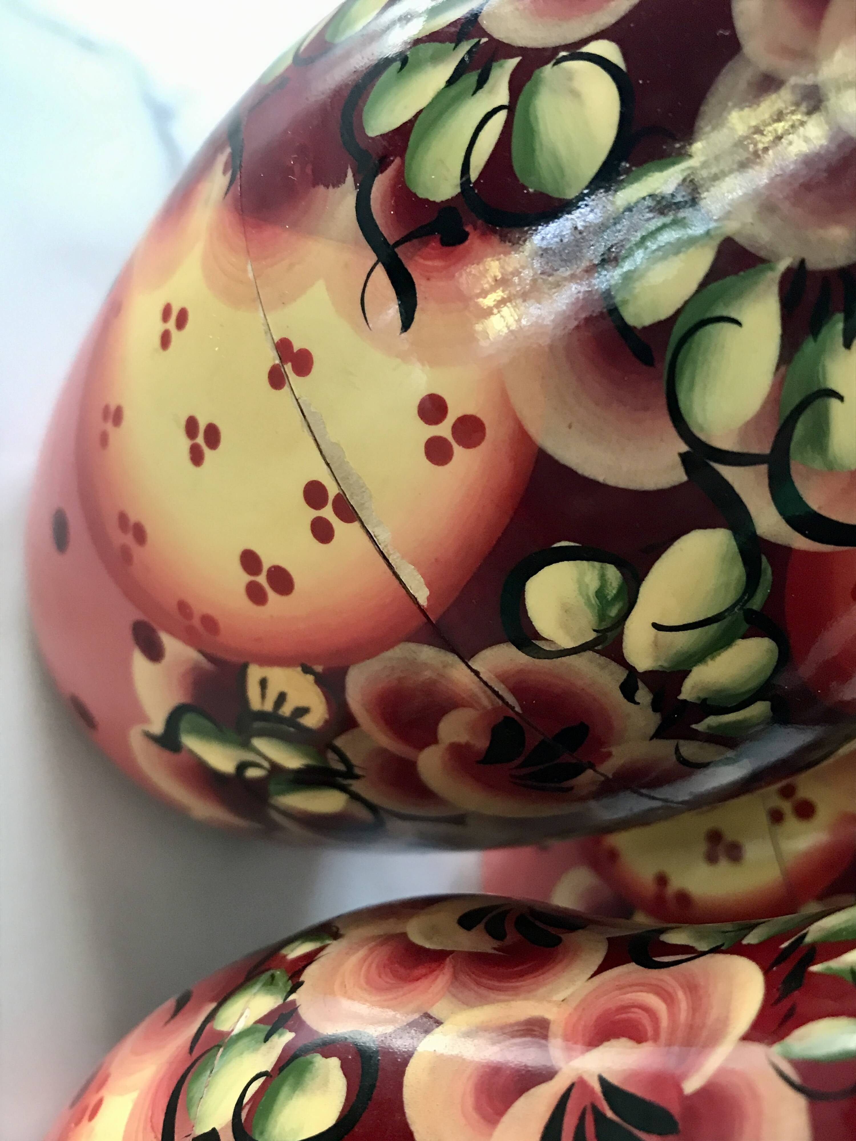 Russian Matryoshka Dolls Set of 9 Traditional
