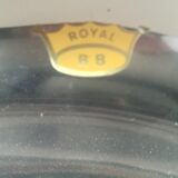 Plat ovale en métal brossé