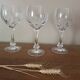 3 crystal stem glasses | Lorraine craftsmanship