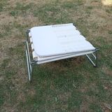 Sunbathing vintage sunbed