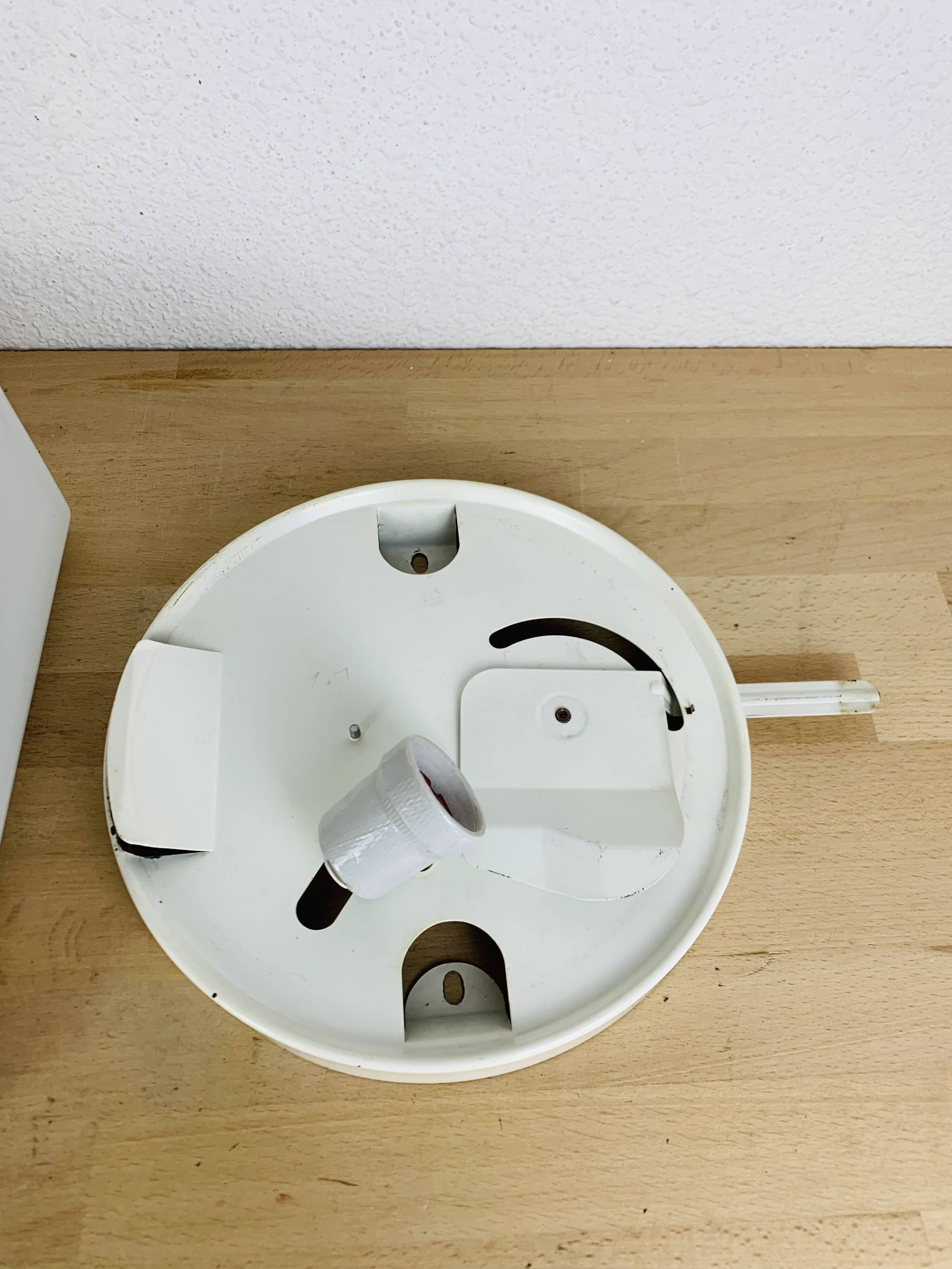Lita 70s square opaline wall light, ceiling light