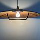 Scandinavian suspension in rope and teak - ufo - 60s 70s