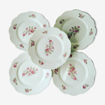 Lot of 5 dessert plates