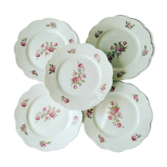Lot of 5 dessert plates