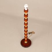 Lamp from Nybro Armaturfabrik Clear moulded glass and brass Signed Sweden 1960