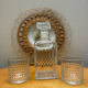 Carafe vintage whisky and its 2 glasses