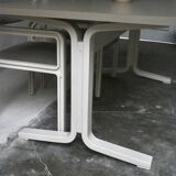 Dining table set and 4 dining chairs by Pierre Mennen for Pastoe.