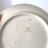 Set of 9 dessert plates "A la Samaritaine" K&G Lunéville 1900, art nouveau service