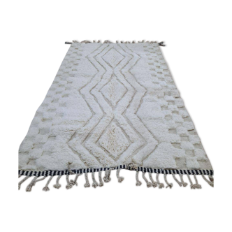 Handmade wool Berber rug 250x150 cm