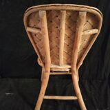 Children's wooden lounge and chestnut weaving