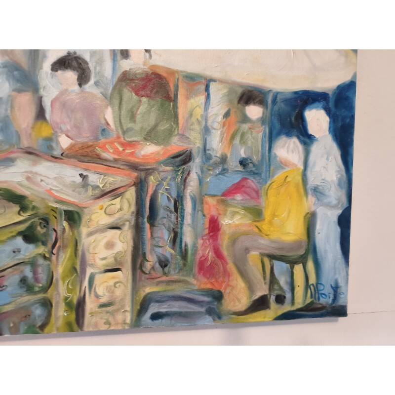Oil on canvas by Mr. Porte