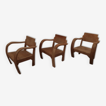 Trio of armchairs