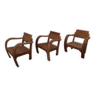 Trio of armchairs