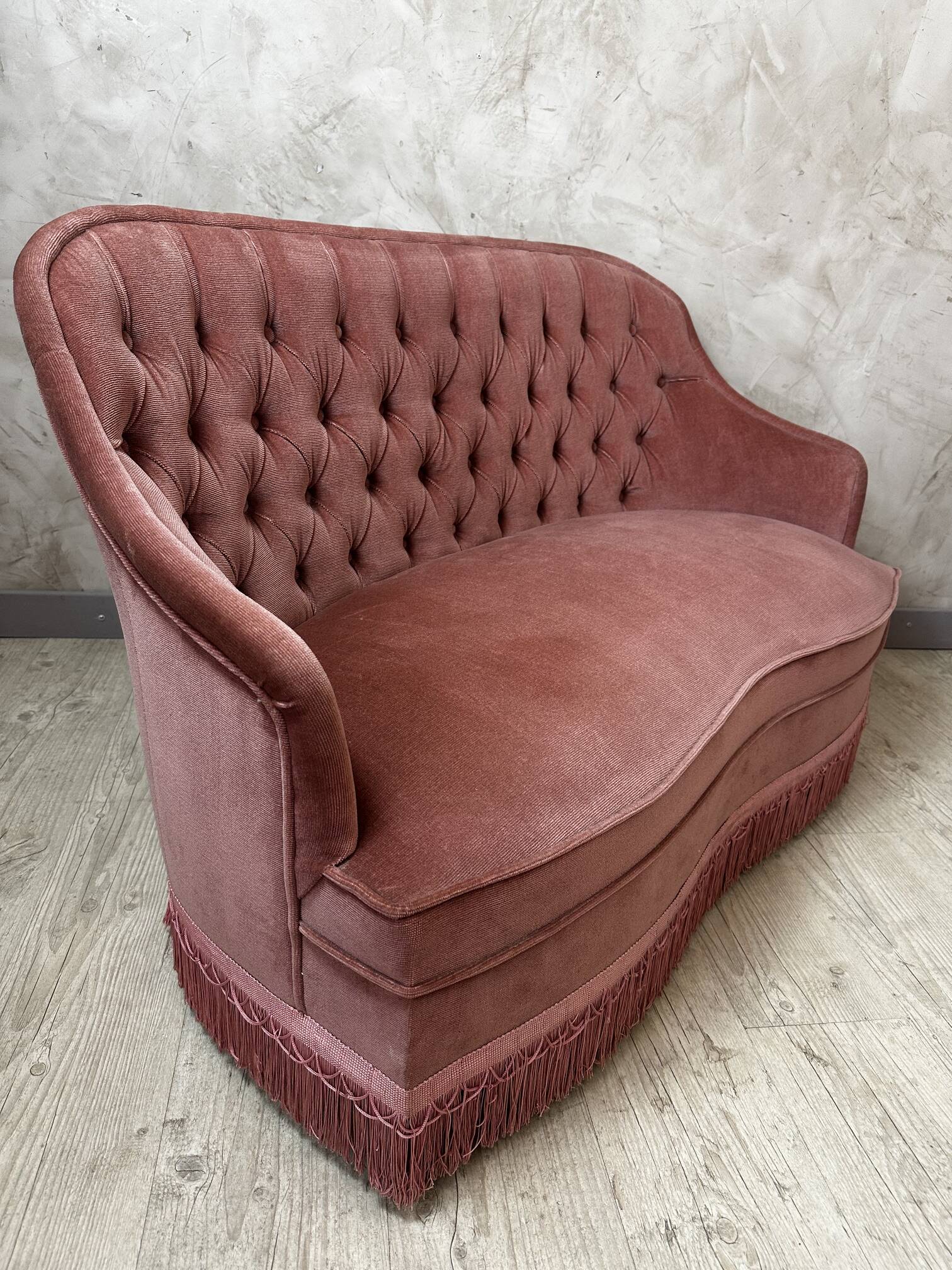 Velvet sofa 1950