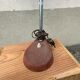 Vintage desk lamp 1950 Aluminor France red metal
