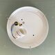 Square wall light ceiling light transparent glass gold 1970 1980 seventies