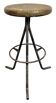 Grey Industrial Workshop Stool, 1960s