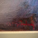 Aldo Giordani - Monk by the glass - Oil on framed canvas