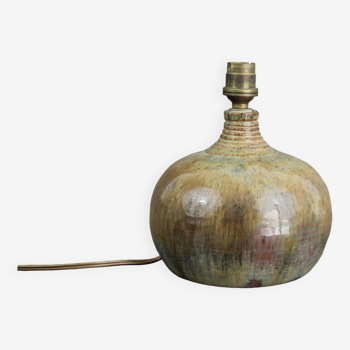 Pied de lampe en poterie vintage des années 60