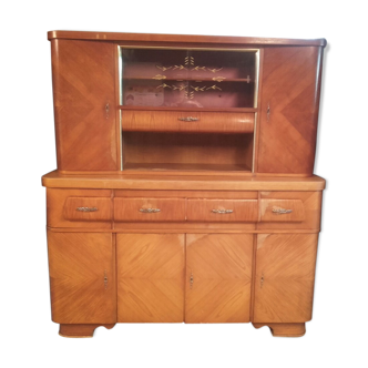 Buffet années 50 avec vitrine