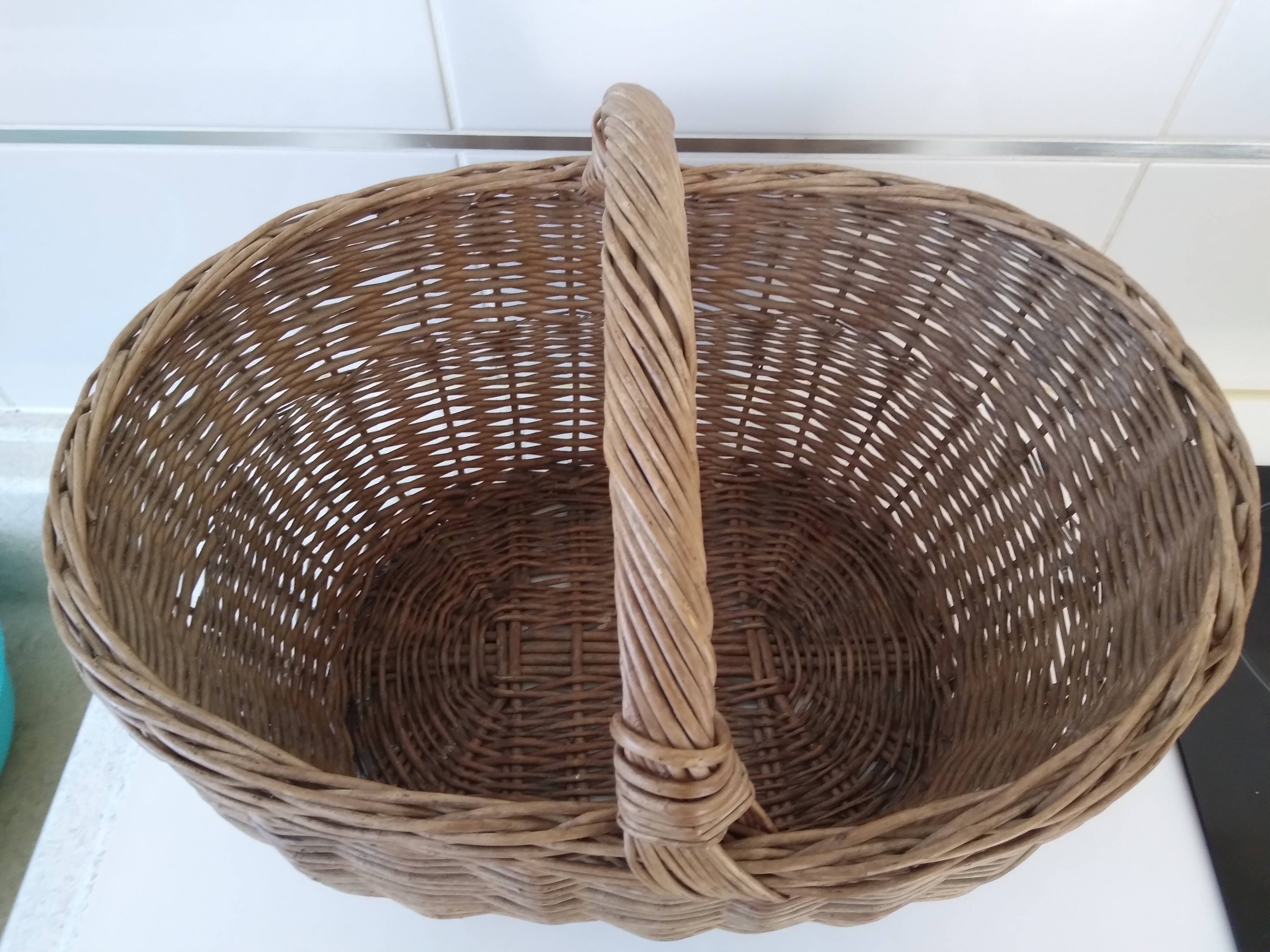 La Vannerie d'Aujourd'hui - Panier ovale en osier brut, look rustique