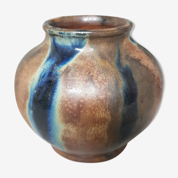 Silver renault ball vase