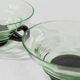 5 verres à boire vintage en verre de Murano vert et noir en verre d'uranium – verres à thé et à cocktail rétro italiens des années 1940