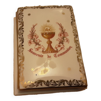 Jewelry box in porcelain of Limoges