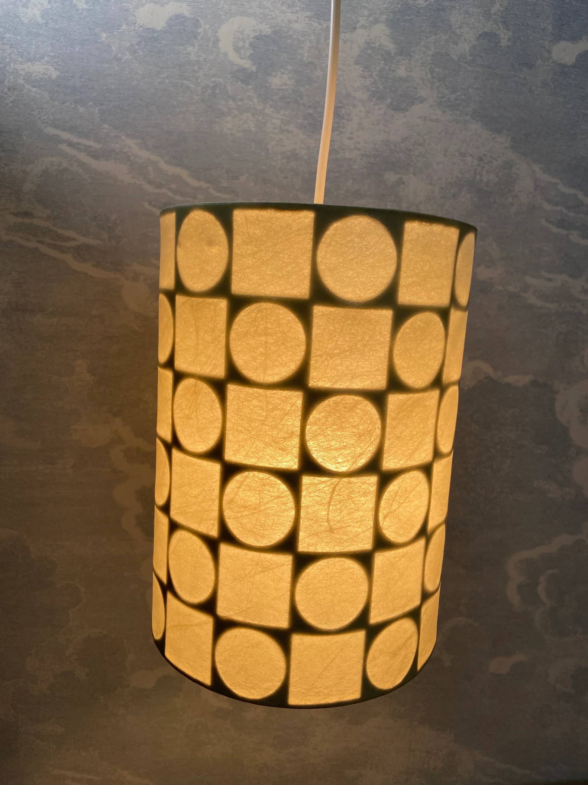 Cylindrical suspension Cocoon by Goldkant, Germany, 1960s