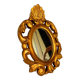 Miroir vintage en bois doré