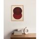 Abstract painting on paper 30x40 signed Eawy