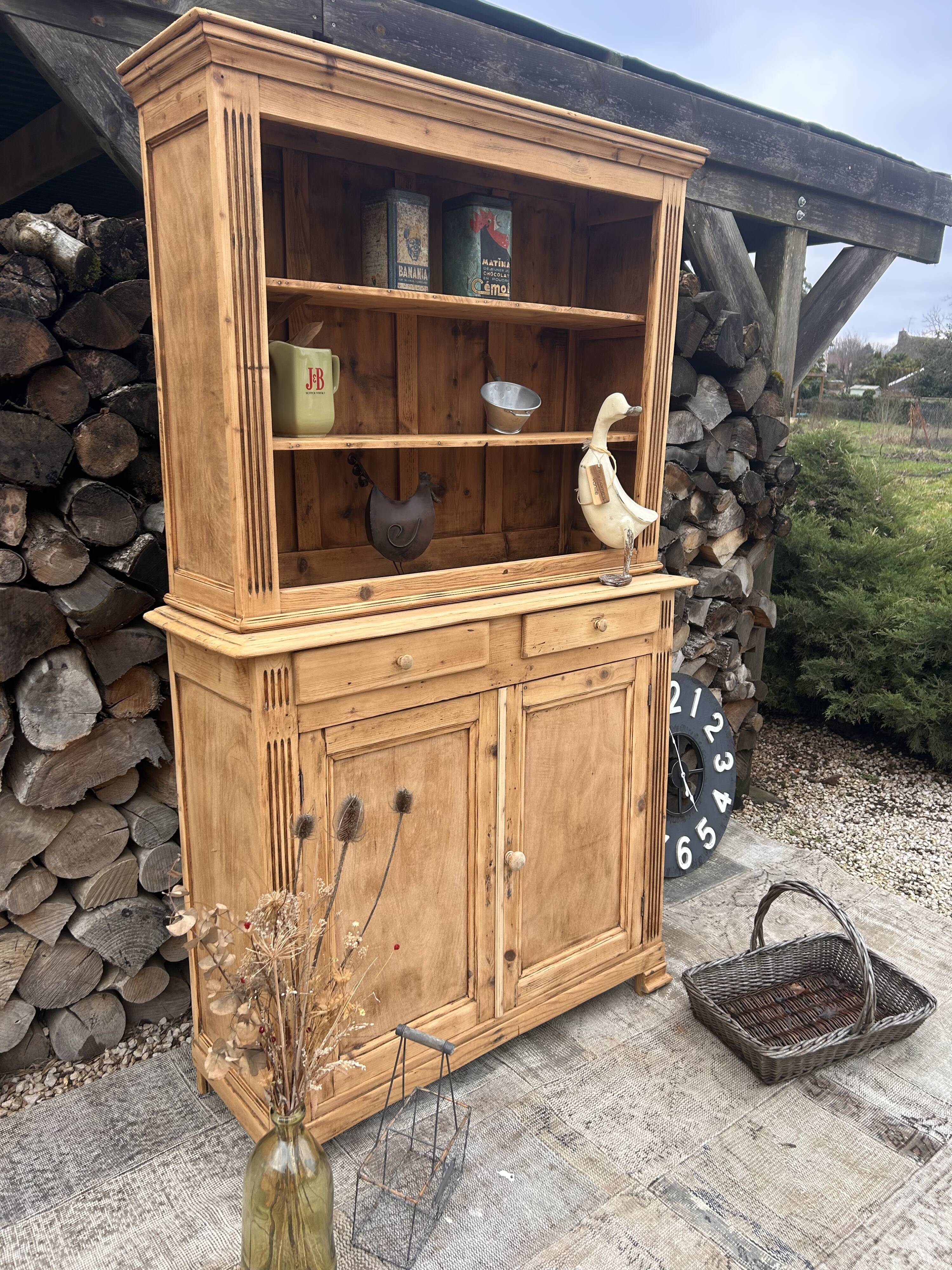 Renovated antique wooden dresser