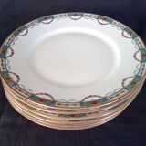 Limoges porcelain dessert service for 12 people, Jean Boyer and Nardon Lafarge (1920 - 1934)