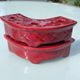 Pair of flower holder vases Ceramony Vallauris vintage 1960s/70s