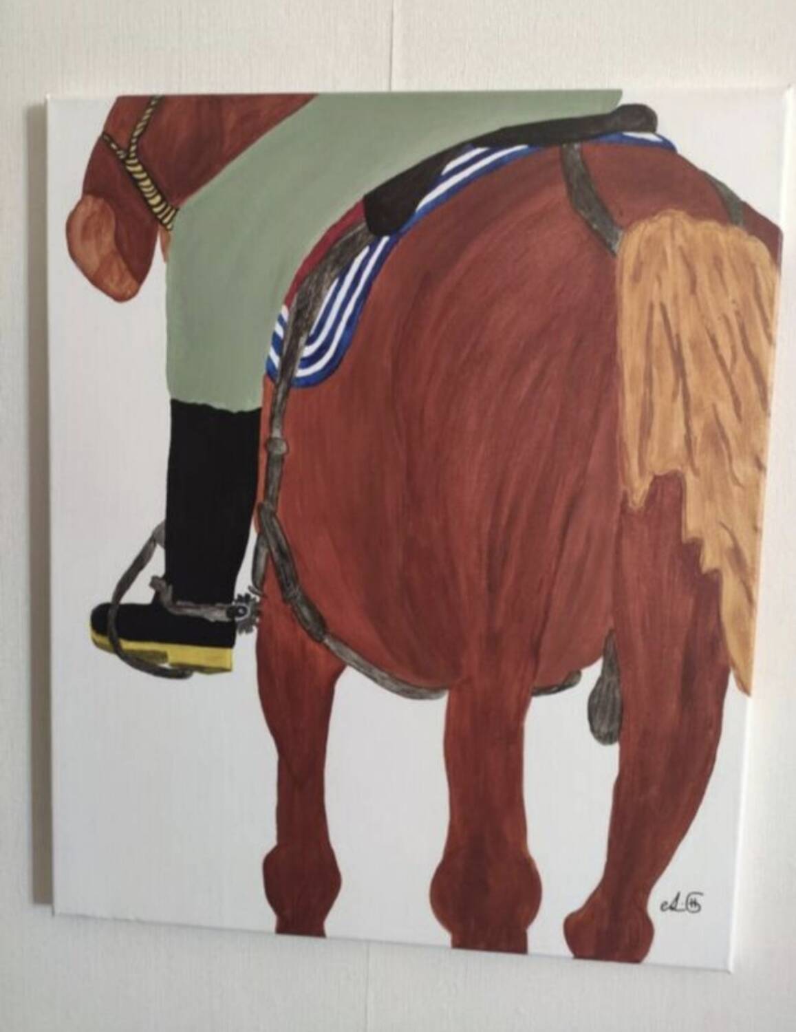 Canvas "Cuban Stroll Cuban Cowboy"