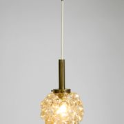 Original glass bubble pendant lamp from the 1960s | Manufactured by Limburg
